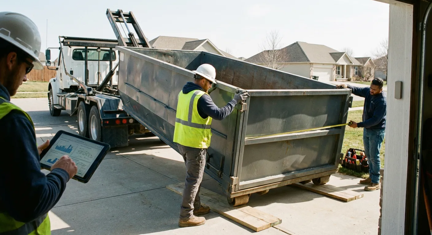 Roll-off dumpster dimensions and capacity guide in Union City, CA